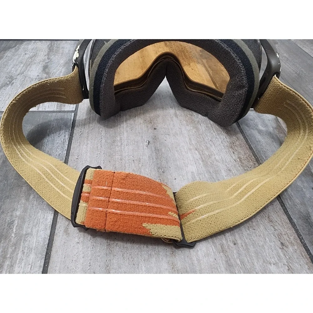 Oakley Goggles Crowbarbrown Wet dry Neon rhone w24k iridium Ski Snow Brown Strap